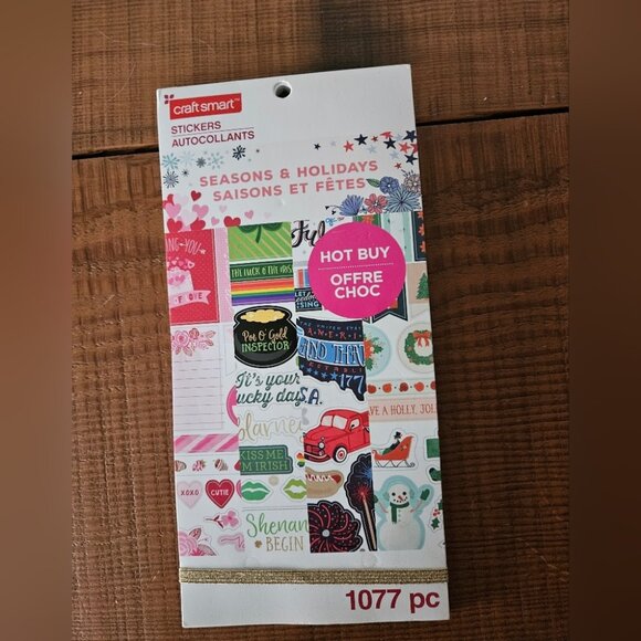 Craft Smart 1077 Piece Seasons & Holidays Sticker Set - Picture 1 of 3